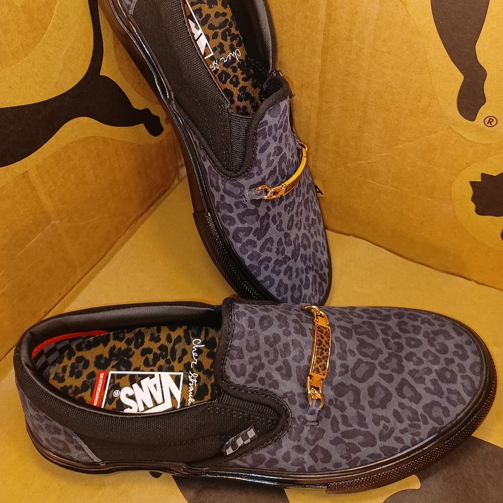 Vans Men's 4.5/Women's 6 Skate Slip-On Cher Strauberry/Cheetah VN0A5FCA9CY